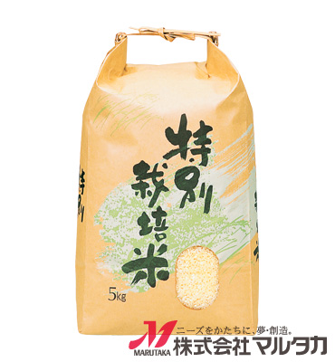 紐付クラフト米袋　KH-0312　特別栽培米　自然の力（しぜんのちから）（銘柄なし）　5kg
